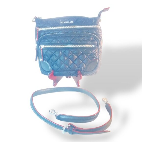 MZ Wallace Quilted Metro Crossbody – Black – New York Design - Picture 3 of 17